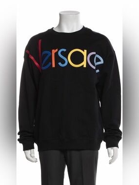 Versace Logo Crewneck Sweatshirt